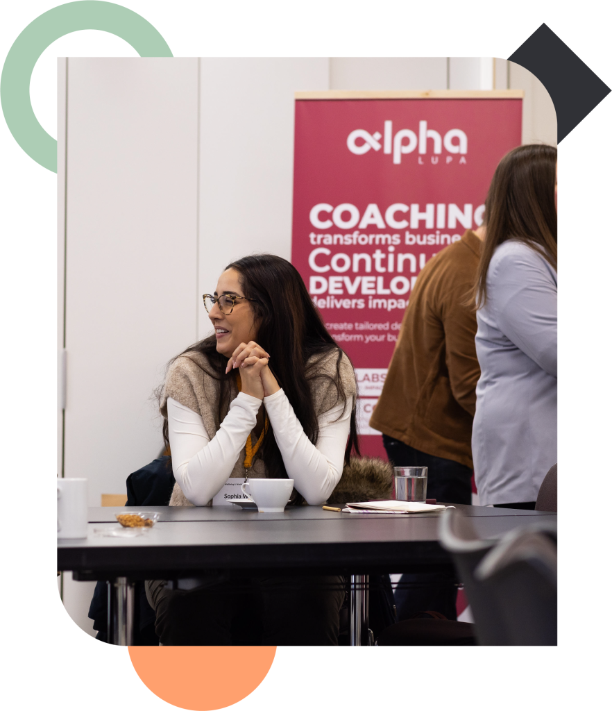Alpha Lupa management coach facilitating a development session