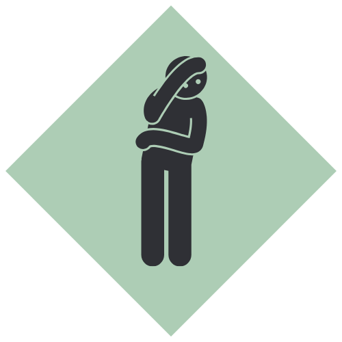 Icon representing management challenges with confidence, difficult conversations, and delegation