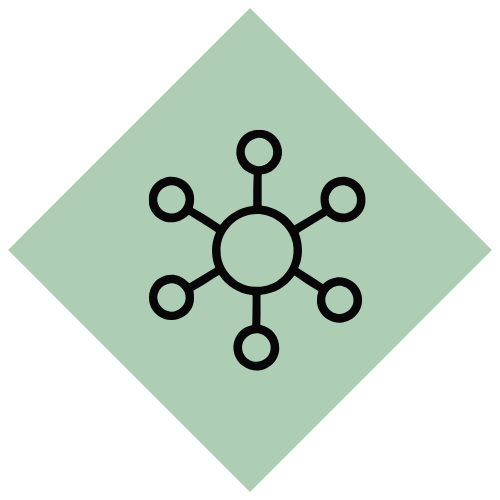 Icon representing structured management development systems over random training
