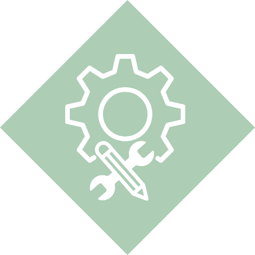 Icon representing practical skill development for employees.
