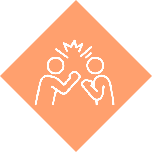 Icon representing assumed rather than agreed ownership in teams
